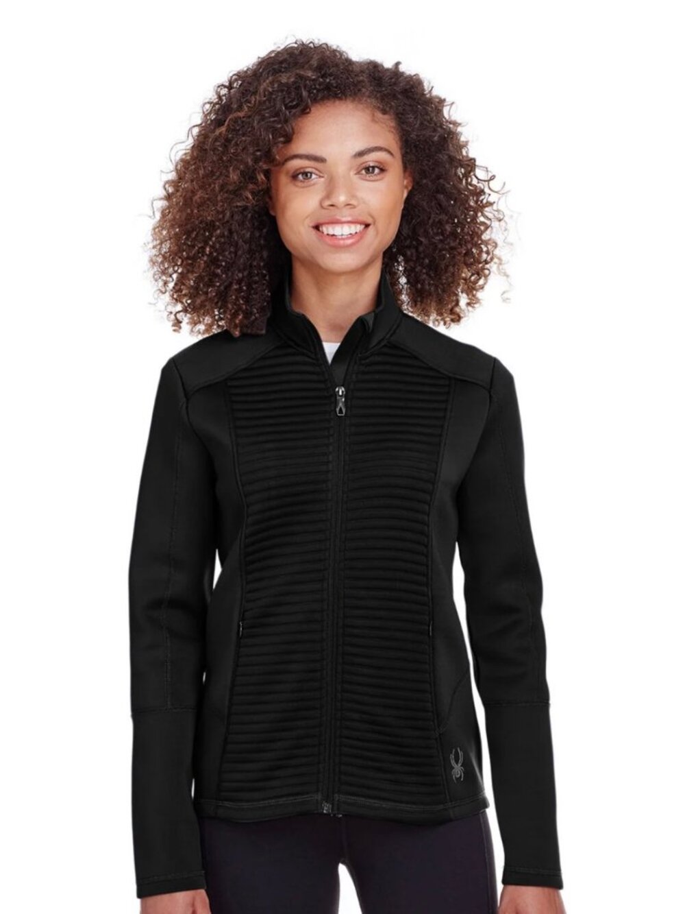 Spyder Womens Full Zip Jacket Black Size Large New With Tags ProWeb ThermoWeb